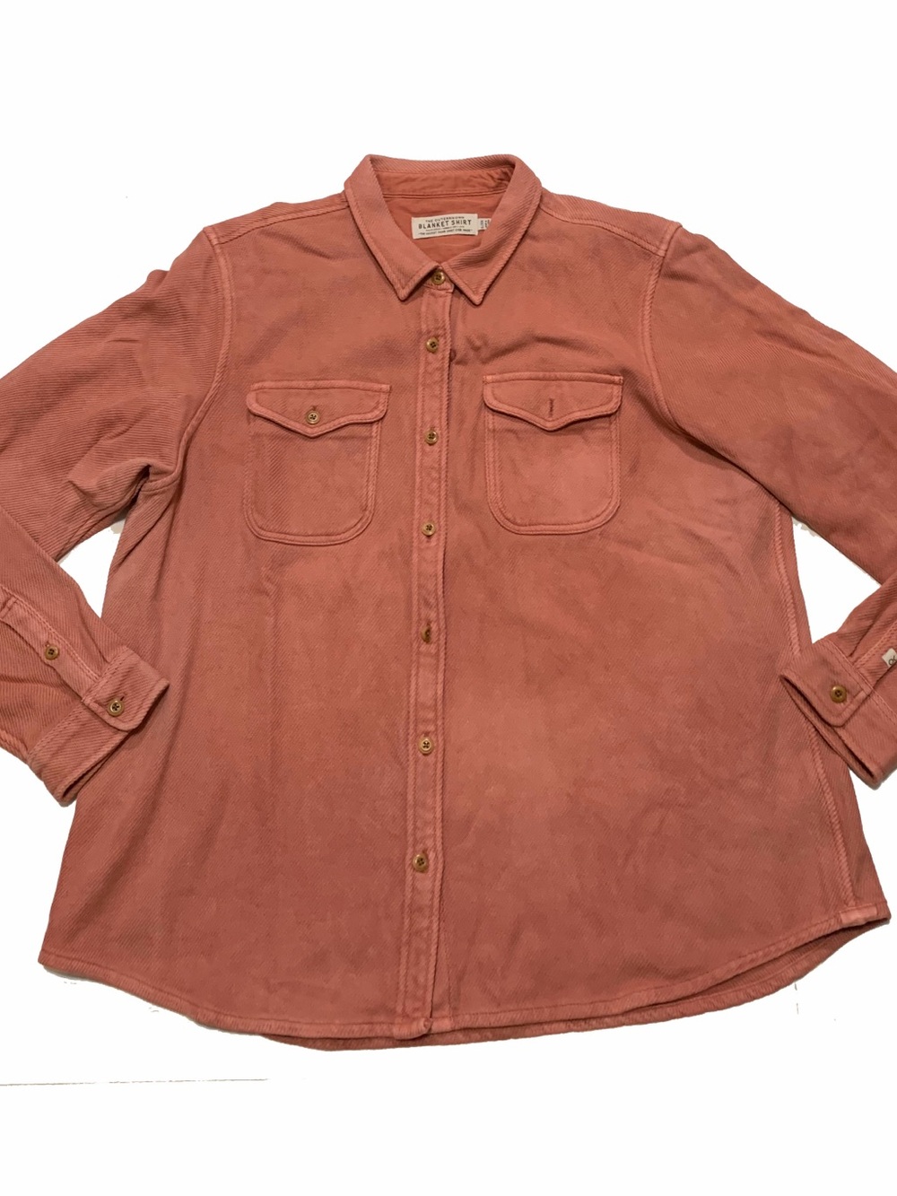 Outerknown Men's Blanket Shirt in Dusty Coral